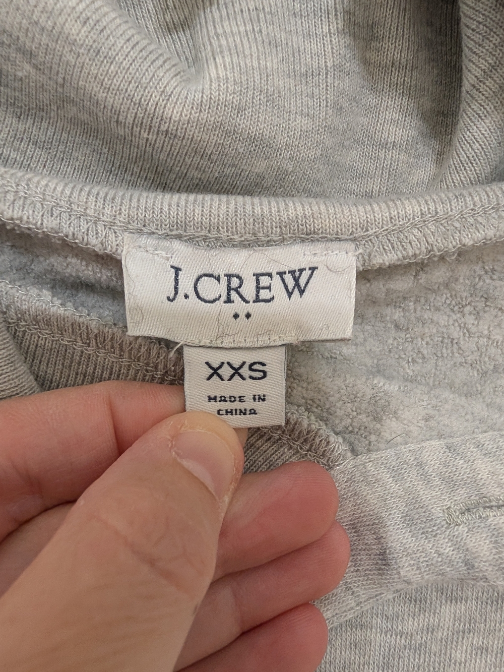 J. Crew Heather Gray XXS Button-Shoulder Crewneck Sweater - Picture 2 of 6